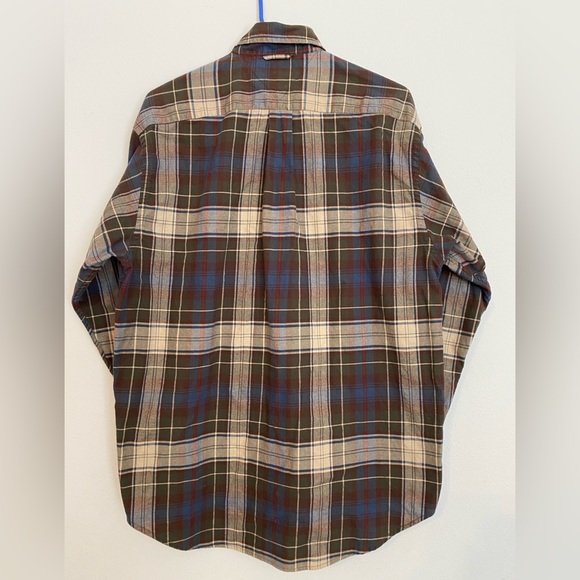 Vintage 90s Y2K Tommy Hilfiger Plaid Pocket Long Sleeve Button Up Shirt • Size S - Picture 3 of 7